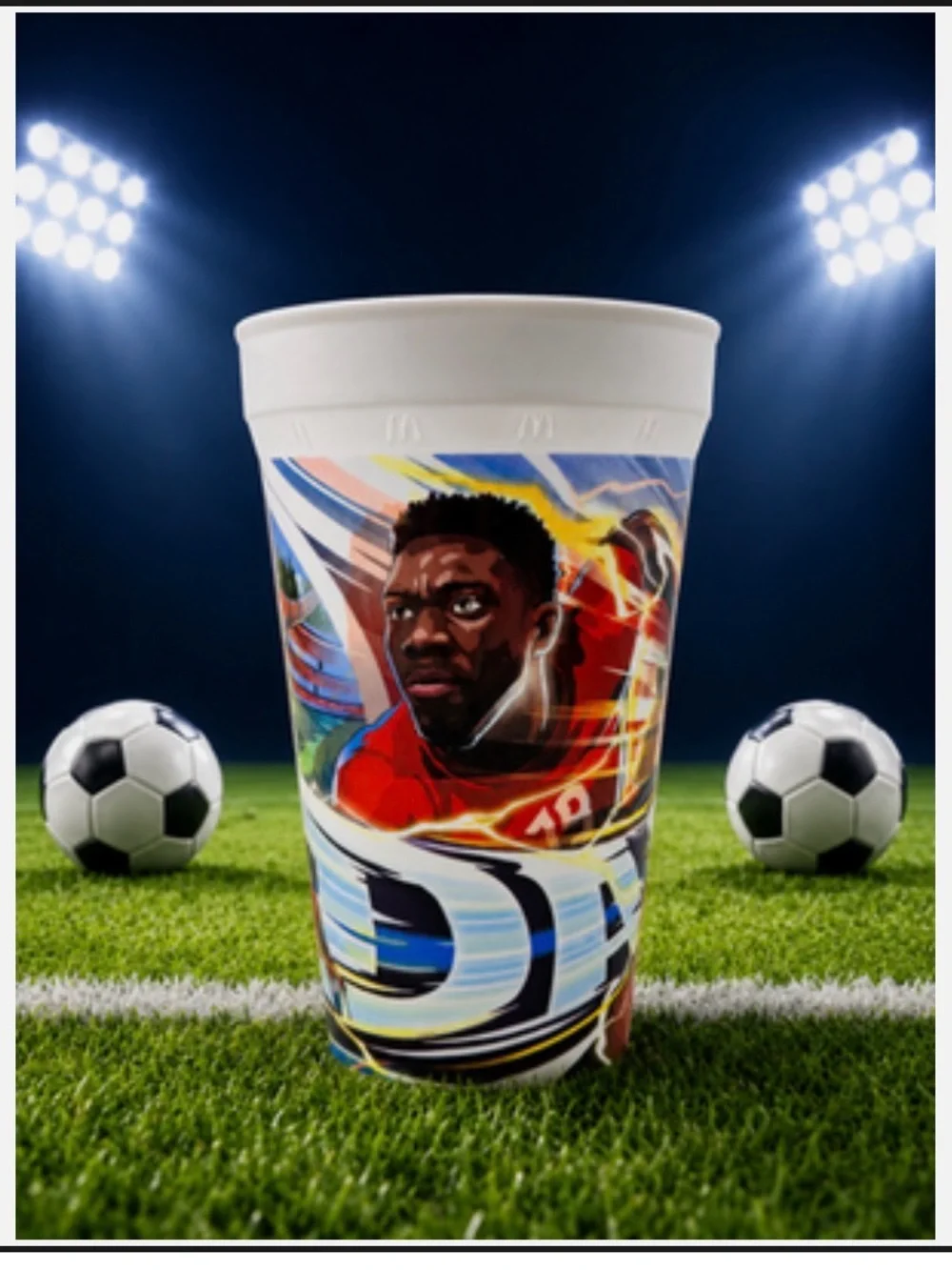 Alphonso Davies McDonalds FIFA world cup collectable cup